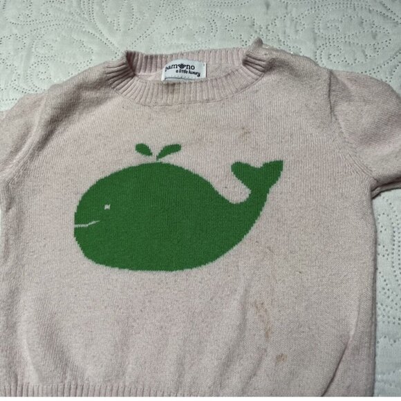 Bambino Cashmere Blend Whale Sweater Size 18m - Picture 4 of 7